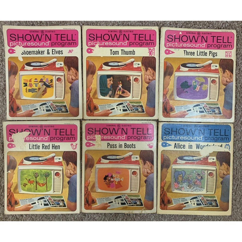VTG: General Electric Show'N Tell Picturesound Program Records Lot of 6